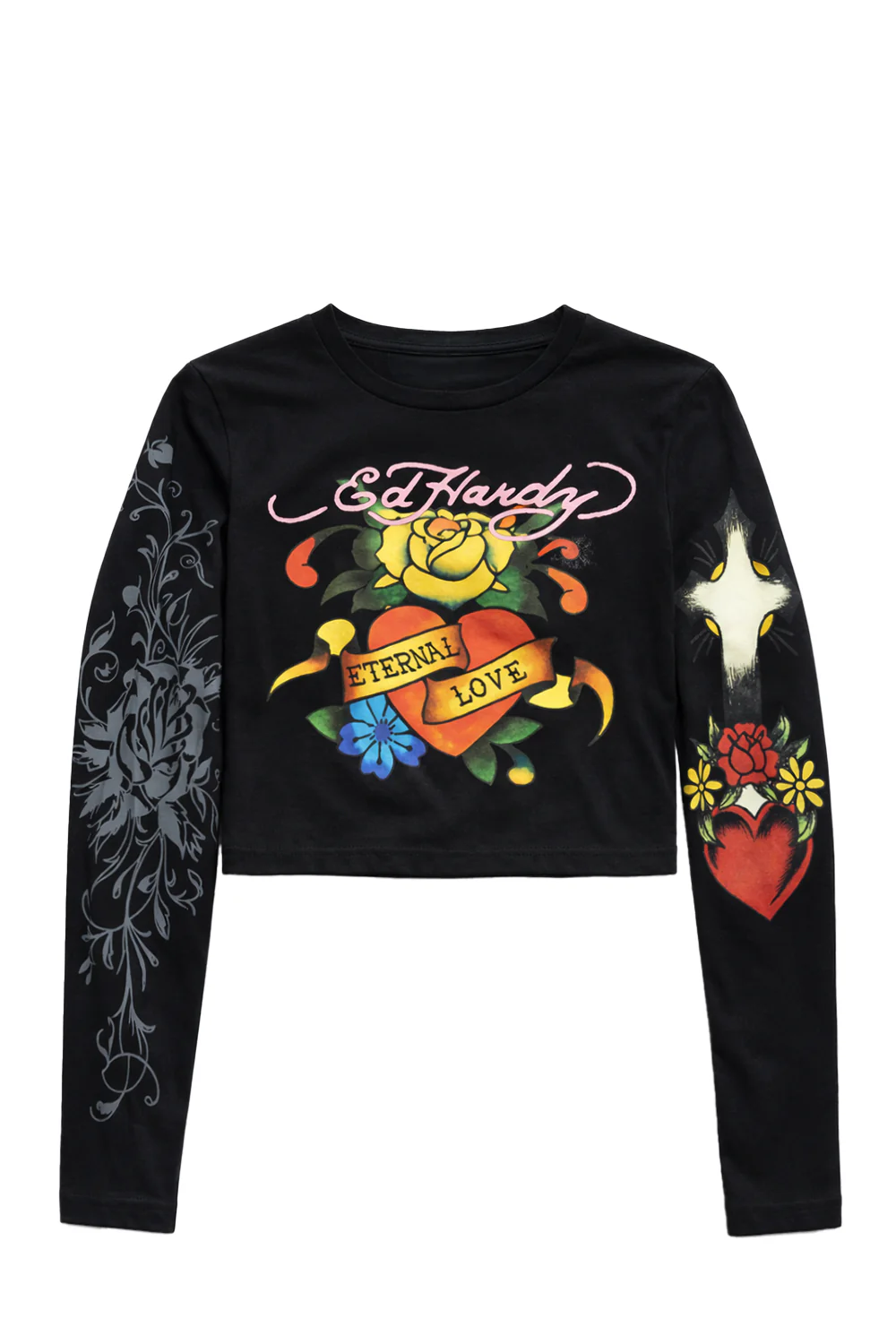 Kids Eternal Love Long Sleeve T-Shirt - Black - Image 2