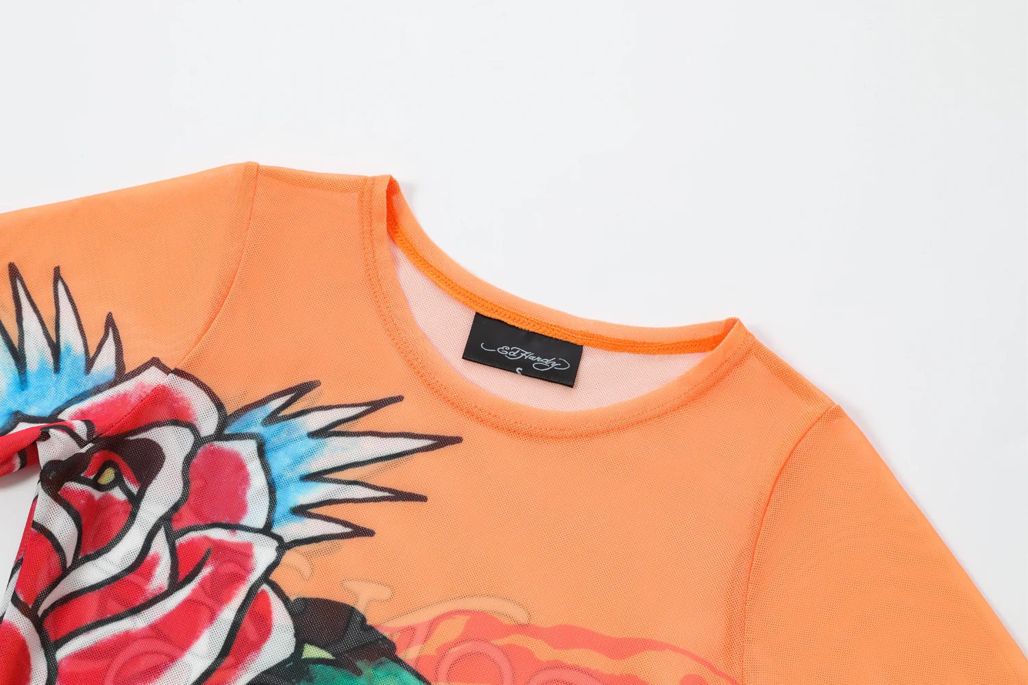 SUNSET VINE - MESH DRESS - ORANGE - Image 7