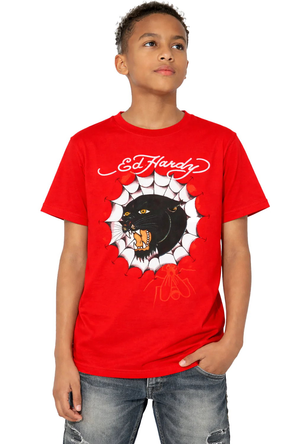 Youth Panther T-Shirt - Red